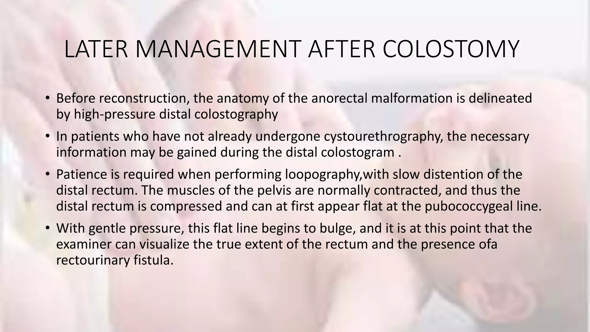 Anorectal malformation | PPTX