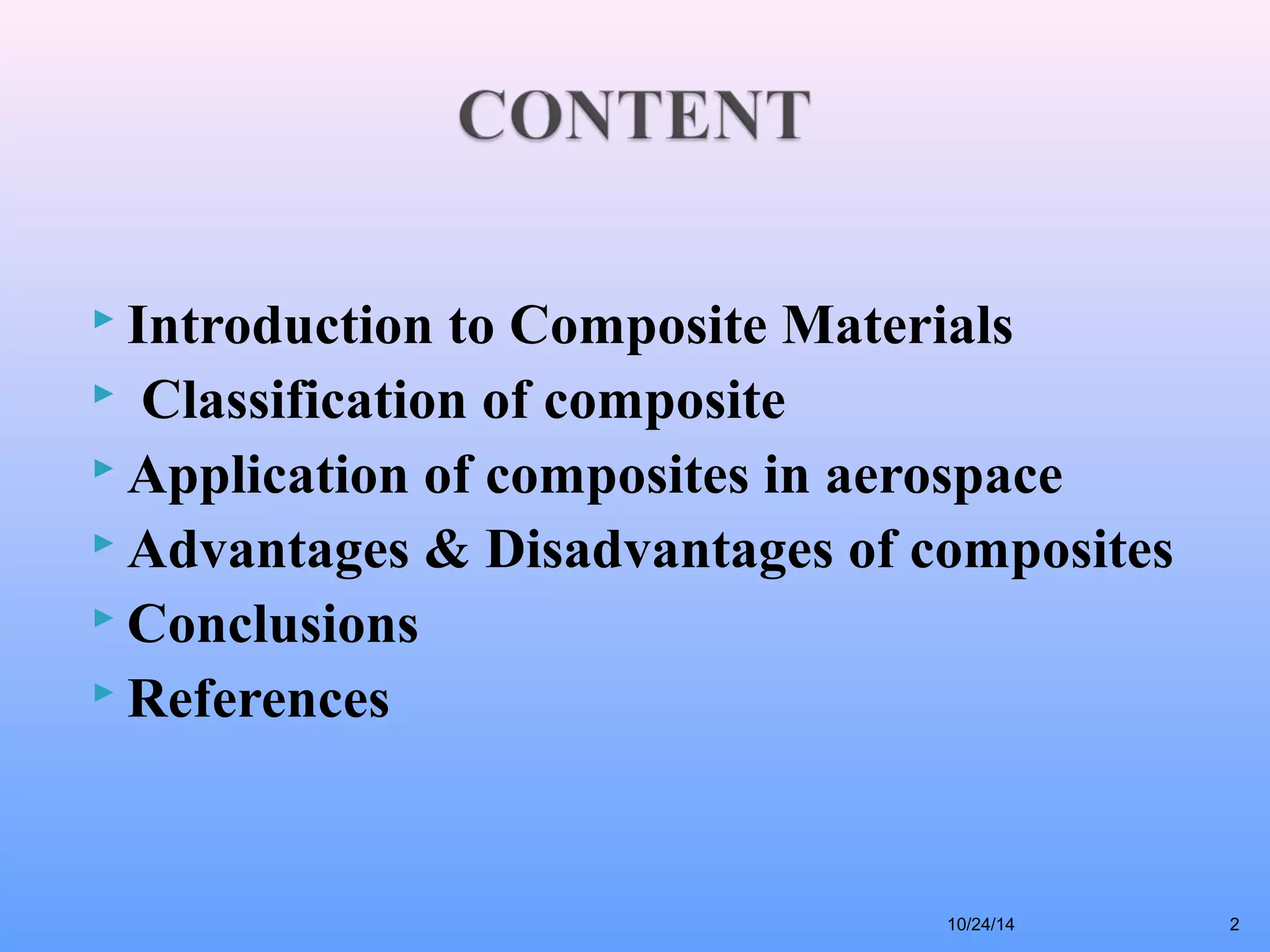 composite materials in aerospace application seminar | PPT