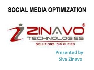 SOCIAL MEDIA OPTIMIZATION

Presented by
Siva Zinavo

 