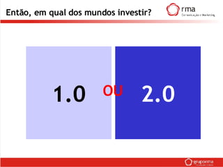 Então, em qual dos mundos investir? 1.0 2.0 OU 