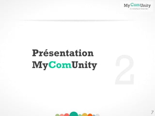 Présentation
MyComUnity
7
2
 