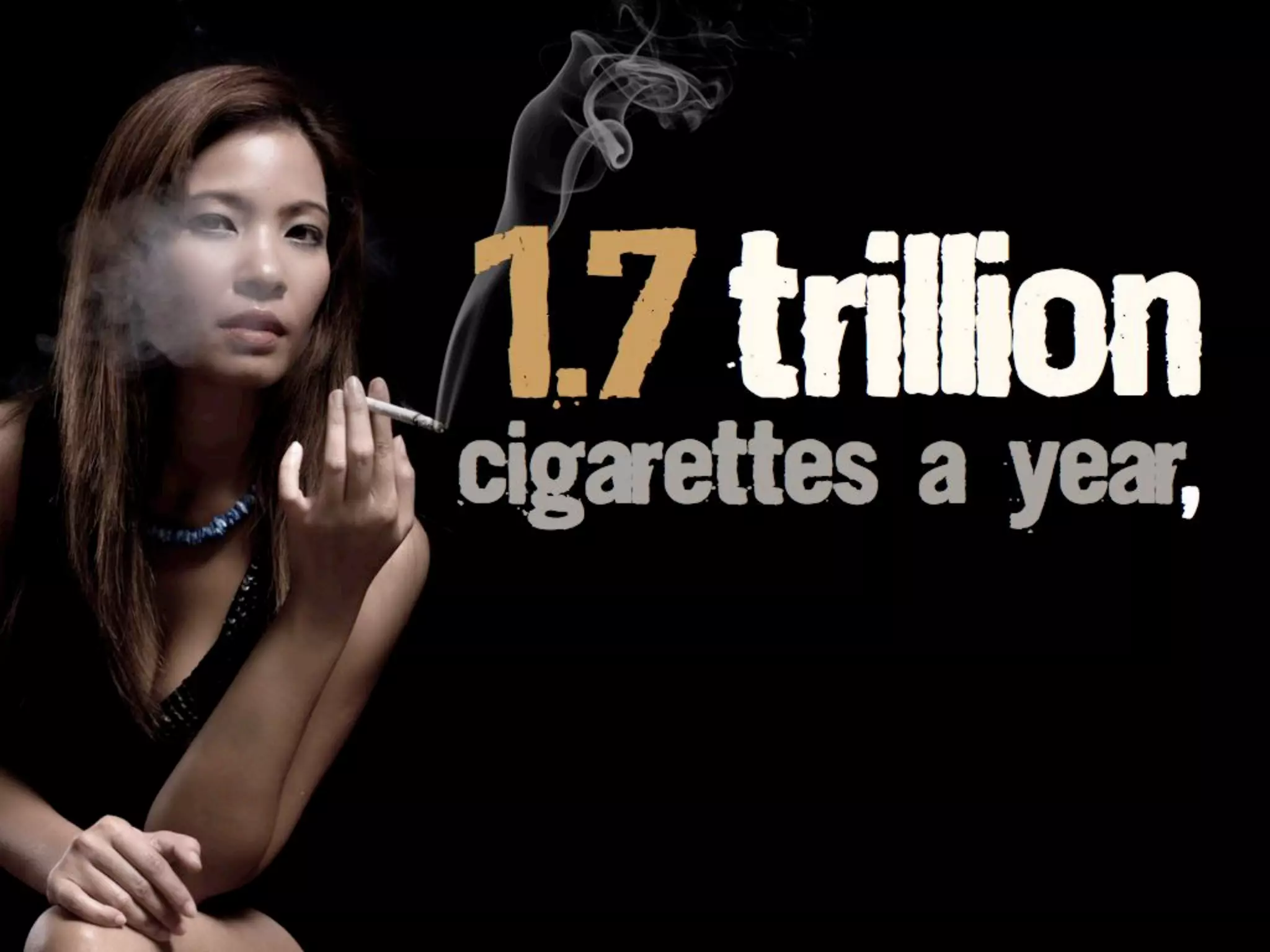 cigarettes a year,
1.7trillion
 