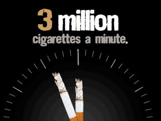 cigarettes a minute.
3million
 