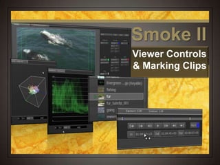 Smoke II
Viewer Controls
& Marking Clips
 