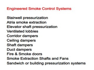 smoke control system for fire prevention | PPTX