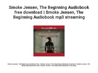 jensen audiobook