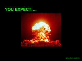 YOU EXPECT….
@DistroDom - #WMD2015
 