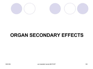 ORGAN SECONDARY EFFECTS 