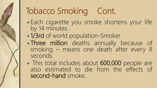 tobacco slideshare Smoking