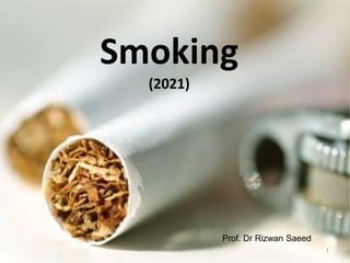 Smoking
(2021)
1
Prof. Dr Rizwan Saeed
 
