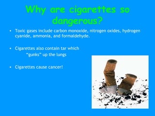 what in cigarettes cause cancer Lung Smoking & Cancer PPT |