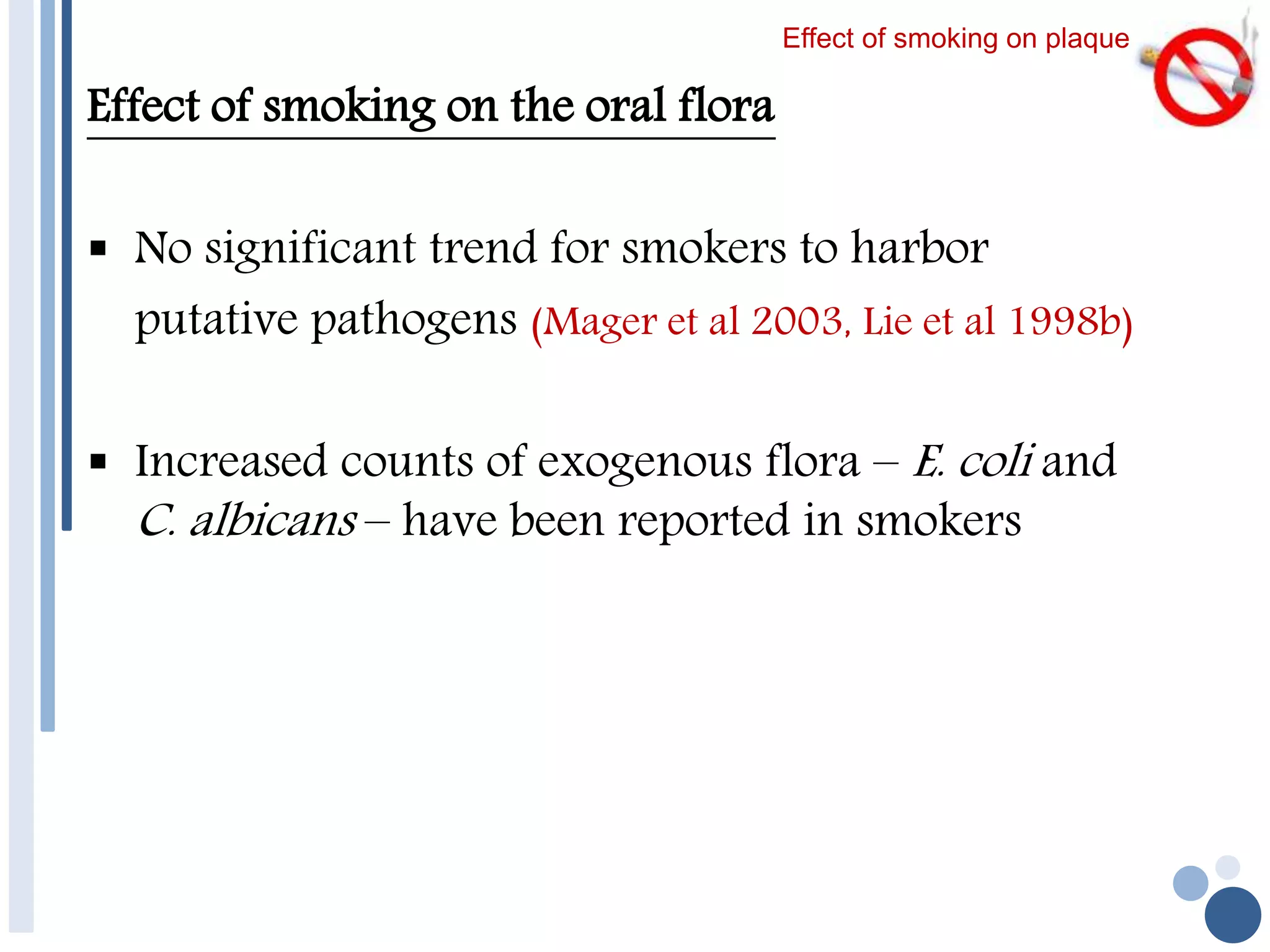 Smoking and periodontal diseases PPT
