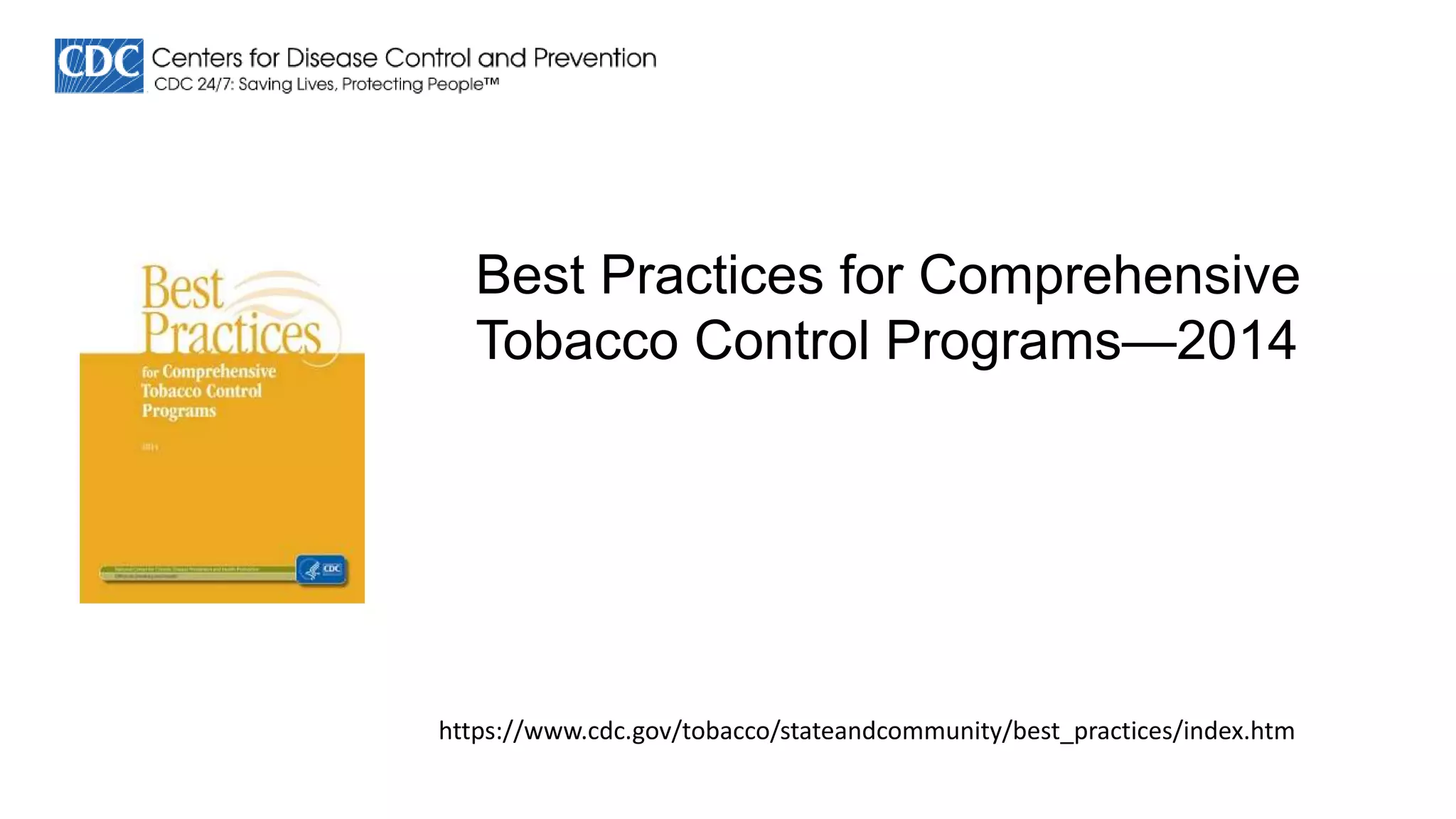 cdc best practices tobacco control Implementation Guides | Center for Public Health Systems Science Tobacco Resources