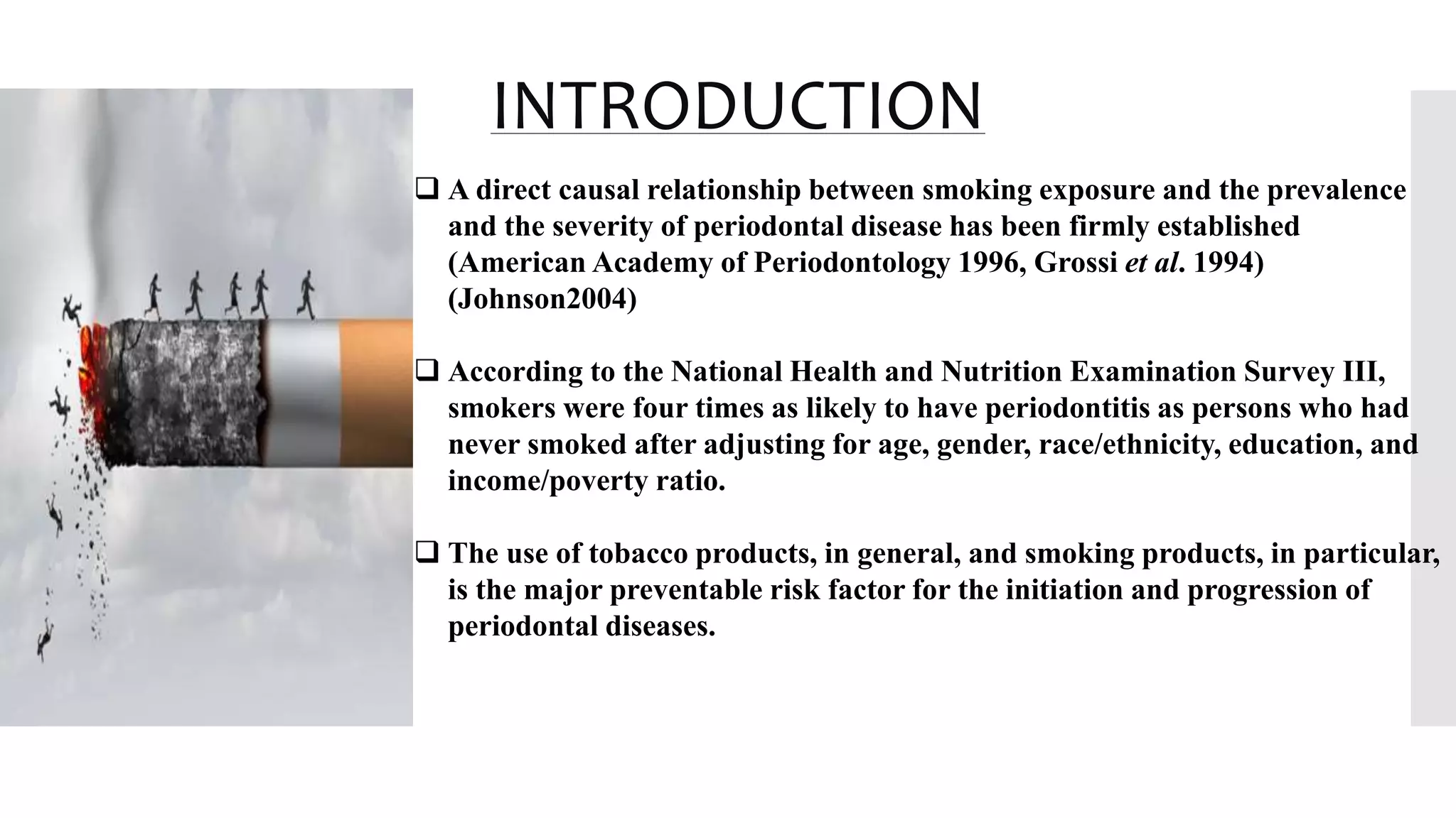Gum Health And Tobacco Use - American Academy Of Dontology