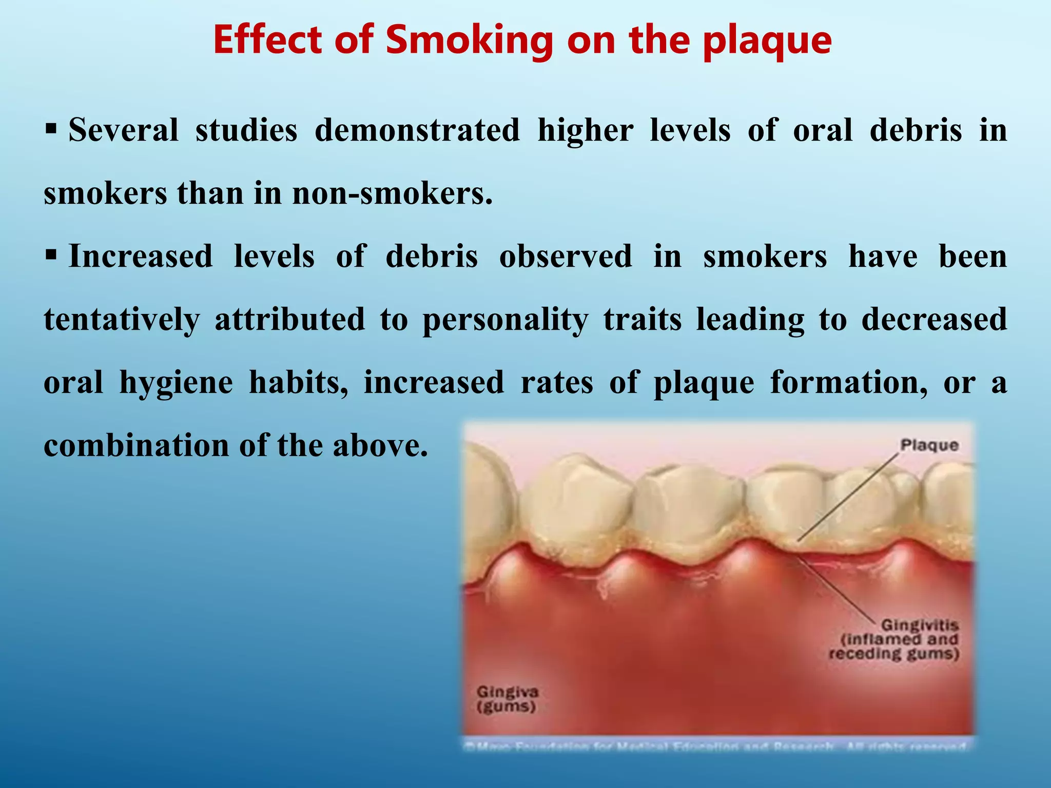 Smoking and periodontal disease PPT
