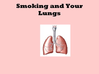 Smoking and Your
Lungs
 