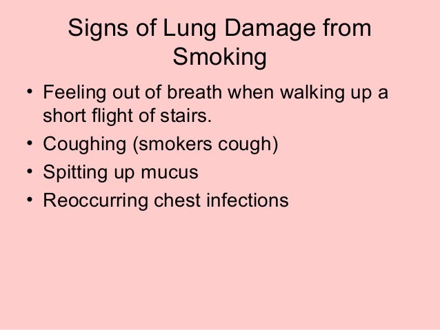 Smoking and your lungs