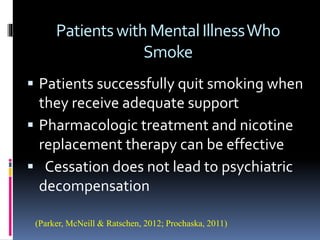 nursing interventions for tobacco use Smoking cessation intervention for nurses to use in clinical practice final  draft group B