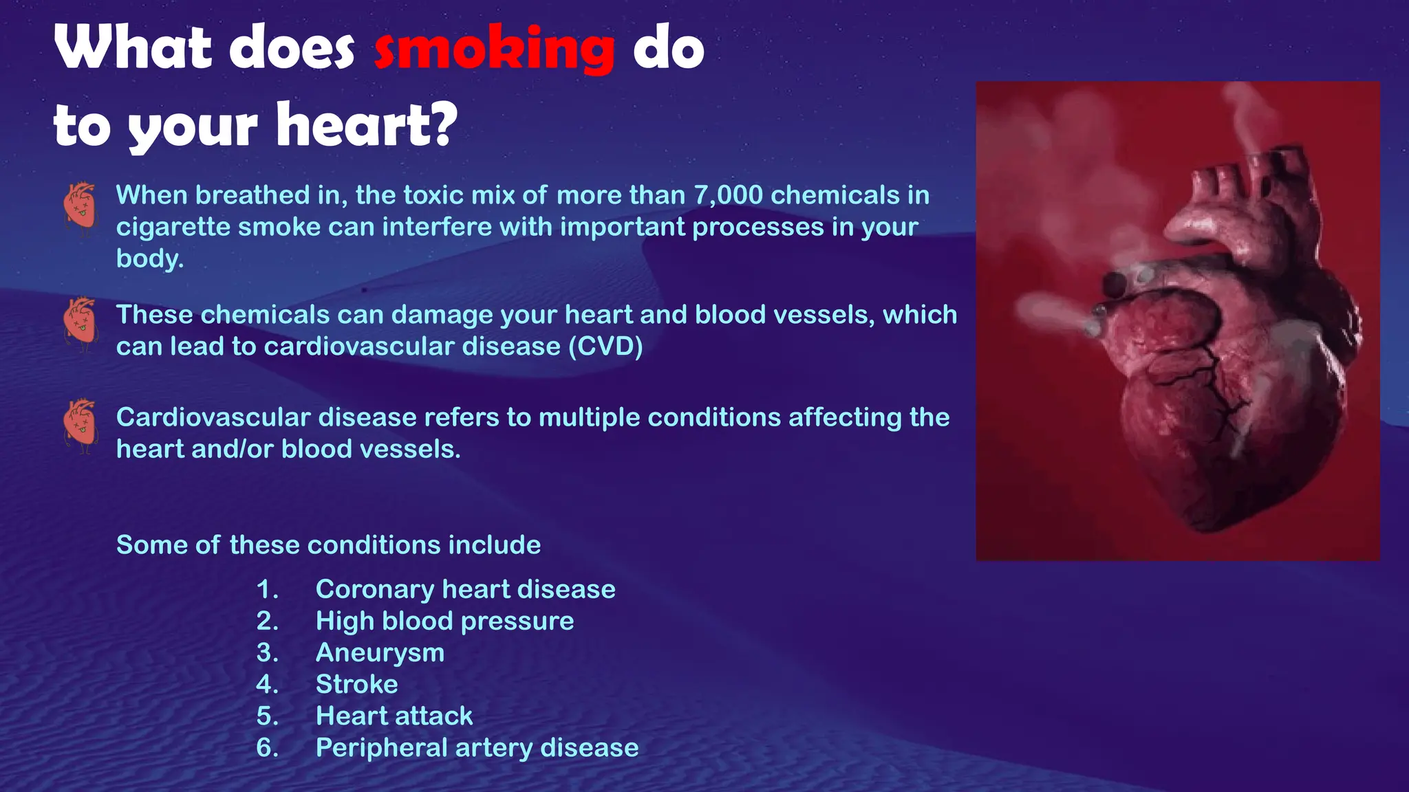 Interference Spoking Smoking and its effect on cardiovascular system | PPTX