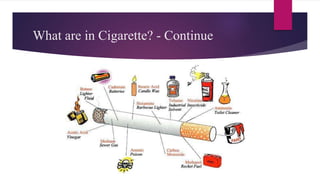 What are in Cigarette? - Continue
 