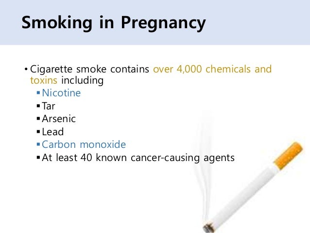 Smoking in pregnancy