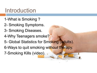 Smoking kills....my seminar | PPTX