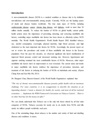 Causal association of Smoking in NCDs | DOCX