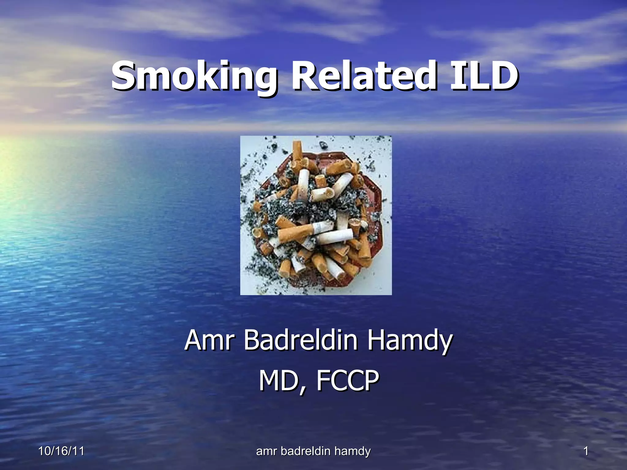 Smoking related ILD PPT