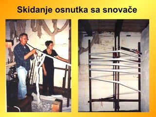 Skidanje osnutka sa snovače 