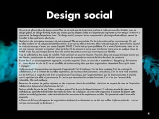 Design social
On parle de plus en plus de design aujourd’hui. Je ne parle pas de la dernière machine à café expresso chez Colette, mais de
design global, de design thinking, toutes ces choses que les adeptes d’Ideo et d’expériences inspirantes suivent et que Tim Brown a
popularisé. Le design d’experience donc. Ou design social, puisque c’est sa composante la plus originale et celle qui permet de
travailler à des expériences plus fortes.
Quel est un des principaux marqueurs de notre époque? Elle est encombrée. Par les informations et les connaissances. On sait
qu’elles existent, on ne sait pas comment les activer. Si on sait où elles se trouvent, elles n’ont pas toujours la bonne forme. Quand
ce n’est pas nous qui n’avons pas assez d’appétit. ENVIE. C’est le mot qui pose problème. On a envie d’avoir envie. Mais on ne
sait pas toujours comment la canaliser. Quel est le bon ﬁl de scénario à suivre pour transformer notre envie en quelque chose de
fertile? Et des fois, on manque d’envie face à la somme des pistes à suivre qui n’arrive pas à se démêler.
Trop de sollicitations. Pas assez de visibilité. Voilà comment on pourrait résumer. Pourtant, dans une époque marquée encore par
des libertés, jamais autant les individus auront eu envie de se prendre en main et de faire des choix de construire.
Encore faut il un accompagnement approprié, un jardin organisé. Sinon, on aura des « pretenders », des gens qui font comme
si… Avec de plus en plus de 2e vie en parallèle, de surface-acting alors que leurs organisations nécessitent d’eux qu’ils soient
« engagés ».
Voilà pourquoi l’époque amène une nécessité d’approfondir l’art d’impliquer, l’art de faire coopérer, l’art de prolonger la
collaboration, l’art d’inventer de nouvelles expériences, de nouveaux états (sensation, consciences), l’art de faire vivre ensemble.
J’ai dit Art? Oui, il s’agit d’un art. L’art se construit par l’heuristique, par l’expéirmentation, par les leçons concrètes. Il cherche
aussi à optimiser son effet en permanence. Et c’est ce que nécessitent les sociétés humaines. L’art n’est pas l’ennemi de la
rationalité, il la rend meilleure.
Beaucoup de sciences de gestion reposent sur des croyances. Avant de rentabiliser, cherchons les moyens de créer de l’inspiration
collaborative. Laissons faire les hommes de l’art.
Peut on calculer le prix de tout ? Alors, calculons aujourd’hui le prix du désenchantement. Et calculons ensuite la valeur des
méthdoes qui permettent de de créer des motifs de rester, de s’impliquer, de créer cette ergonomie d’accès et de départ, cette
relation en mode hyphenated, cette créativité dans les rencontres et les expériences sociales. Qui permet de créer l’envie et le
ensemble.
A l’heure où la façon de repenser les organisations évoluent et se réinventent on ne doit pos oublier la phrase suivante : « on ne
nait pas communauté, on le devient »



                                                                                                                                           4
 
