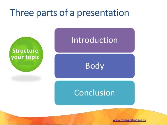 body of your presentation