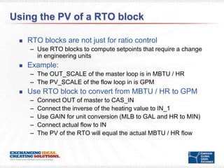 Rto R Block Chart Smooooth Operations - Configuration Tips for Analog Blocks | PPTX