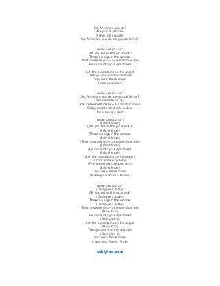 Smooth criminal lyrics - Michael Jackson