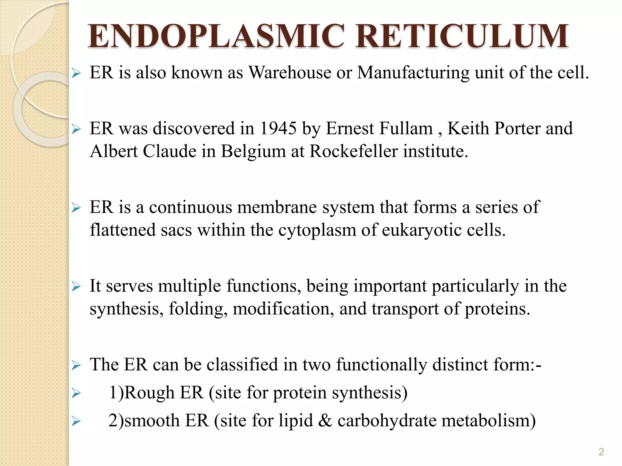 Smooth endoplasmic reticulum & vacuoles | PPTX
