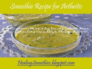 Smoothie recipe for arthritis