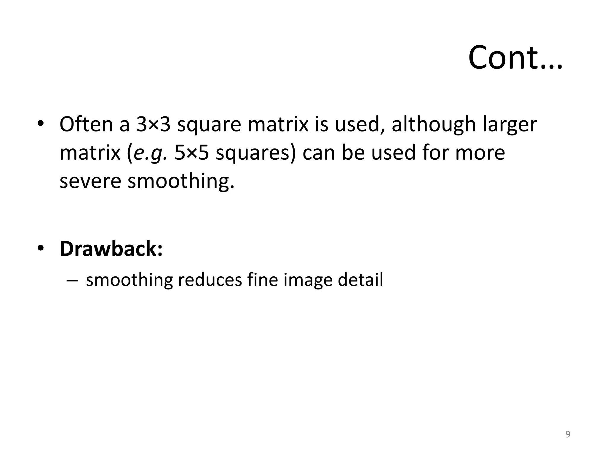 Smoothing in Digital Image Processing | PPTX