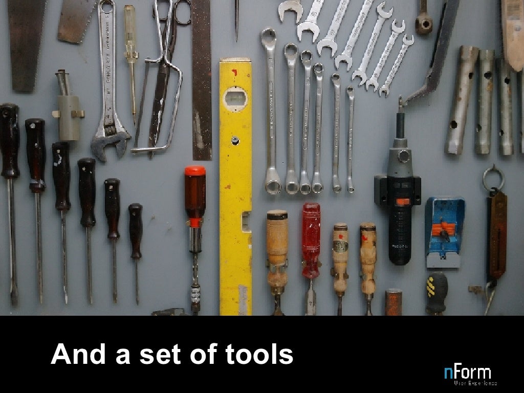 And a set of tools