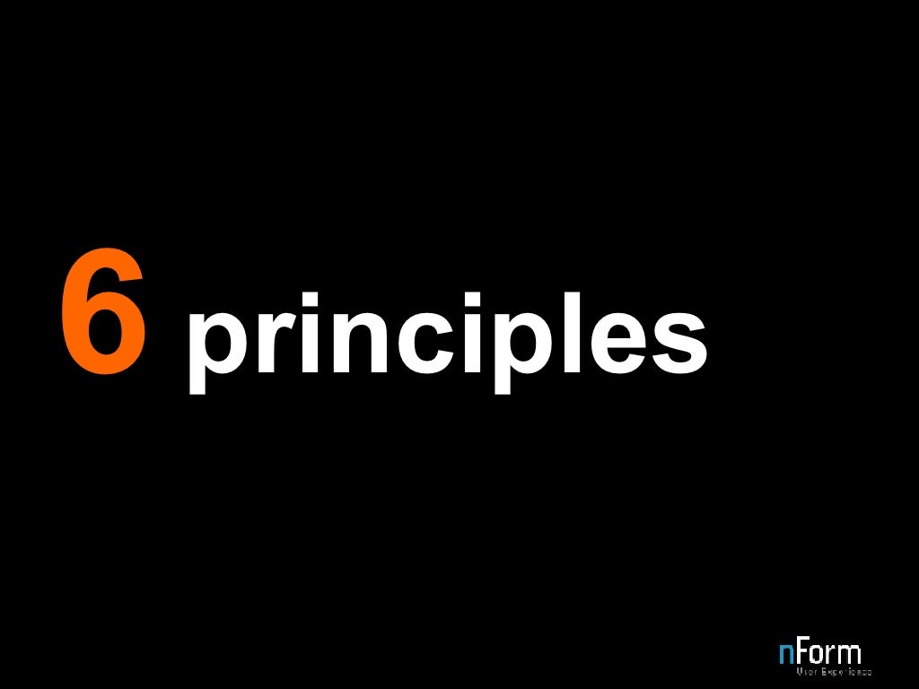 6 principles