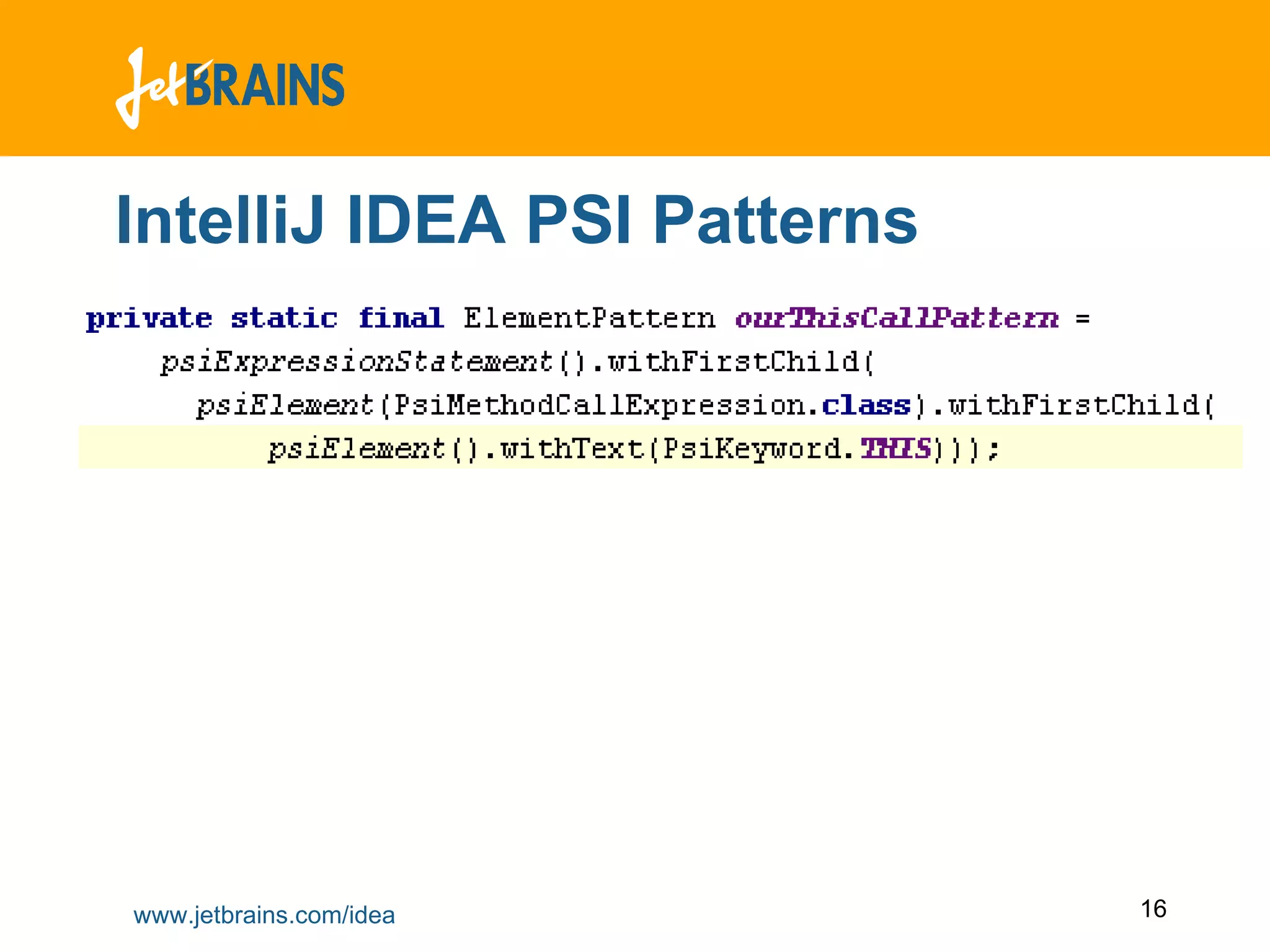 IntelliJ IDEA PSI Patterns 