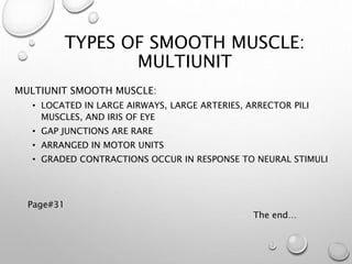 Smooth Muscle Excitation Contraction | PPTX