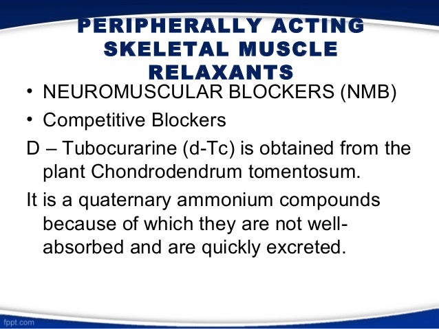 Smooth muscle relaxants