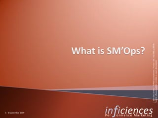 3 - 3 Septembre 2009




                       2 allée des Jardins – 78 430 Louveciennes - France I Tél : +33 9 65 22 35 09
                       Société à Responsabilité Limitée en cours de création
 