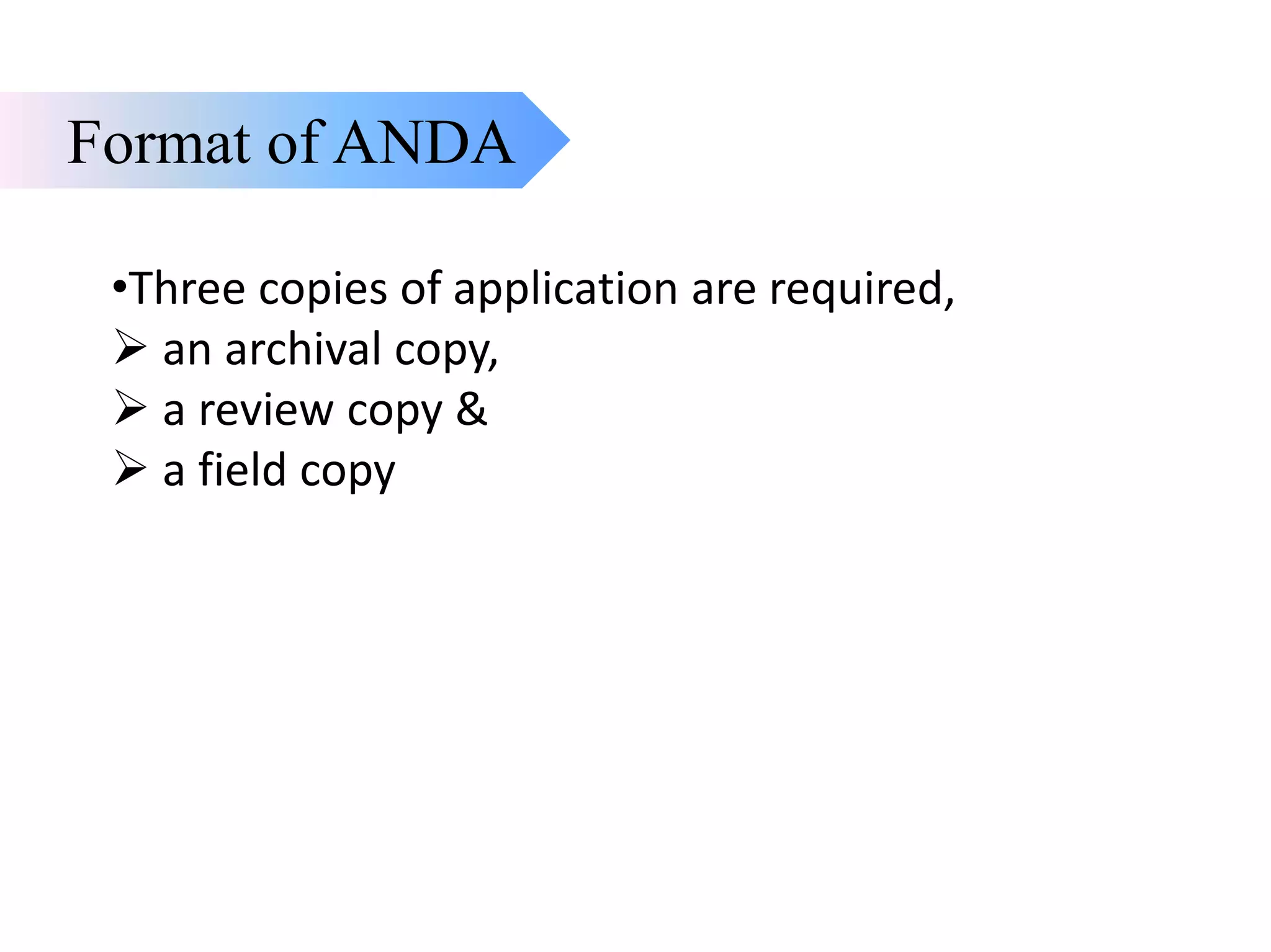 Abbreviated New Drug Application (ANDA).pptx | Pharmaceutical Industry ...