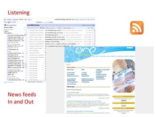 Listening News feeds In and Out 