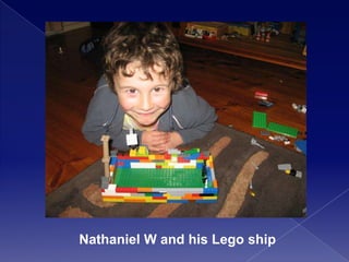 Nathaniel W and his Lego ship