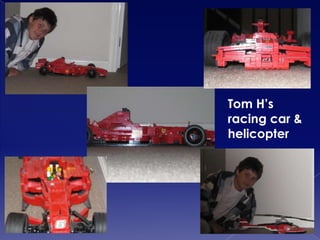 Tom H’s racing car & helicopter