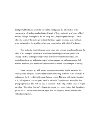 Sexual Morality | DOC | Sexual Health | Diseases and Conditions