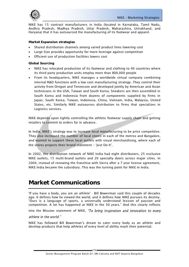 Nike: Marketing Strategies