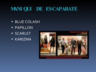 MANIQUI DE ESCAPARATE BLUE COLASH PAPILLON SCARLET KARIZMA 