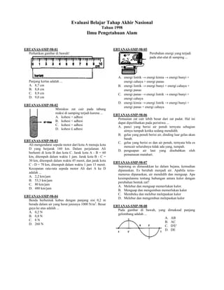 Evaluasi Belajar Tahap Akhir Nasional
                                                    Tahun 1998
                     ...